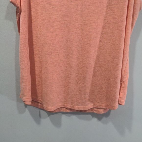 Athleta Womens Breezy Modal Tank Size 1X Orange Salmon Activewear Lightweight - Picture 3 of 11